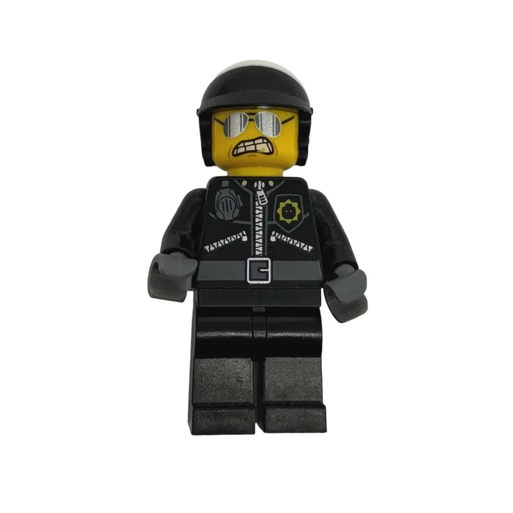 LEGO 2014 Minifigure Bad Cop Good Cop tlm056 The LEGO Movie 70802 Black Uniform
